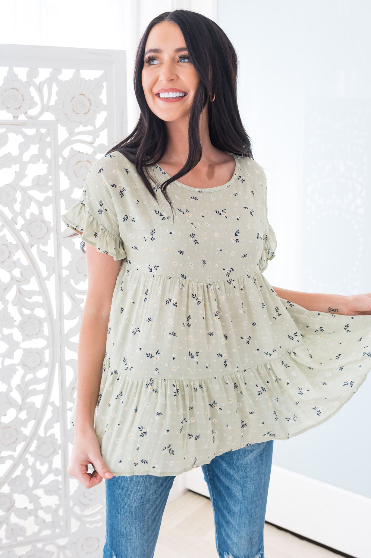 Dainty Daisy Modest Blouse