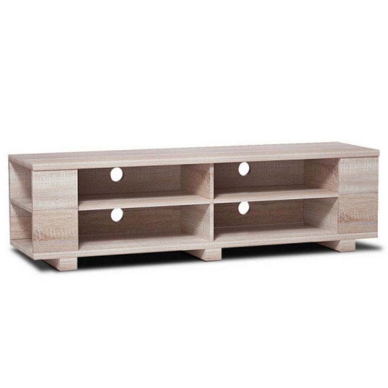 TV Stand Modern Wood Storage Console Entertainment Center