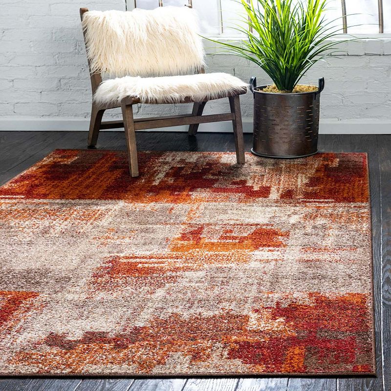 Unique Loom Autumn Cinnamon Rug