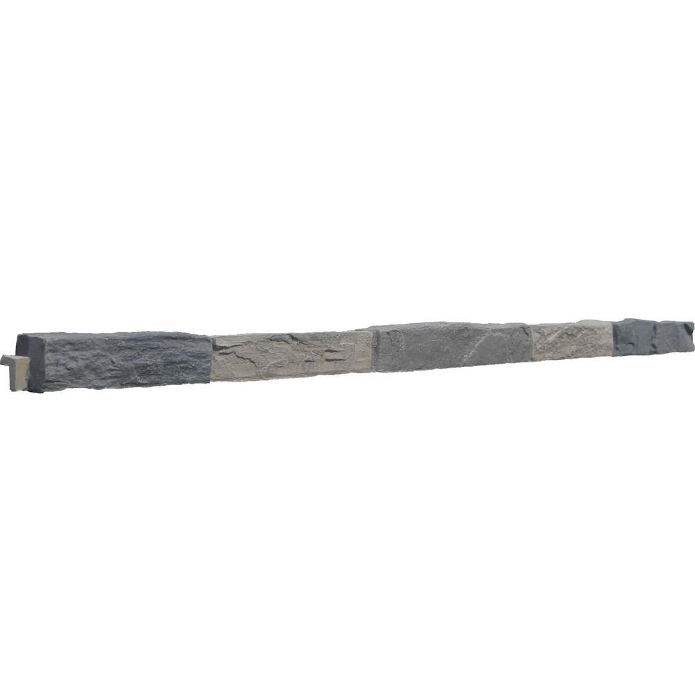 TRITAN BP Faux Universal 48 in. x 2 in. x 3 in. Ledge Trim in Gray Fox USLT-48-GFX