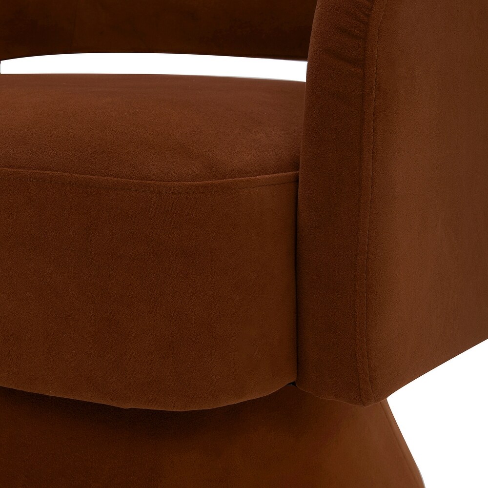 Jamie Swivel Fabric Accent Chair