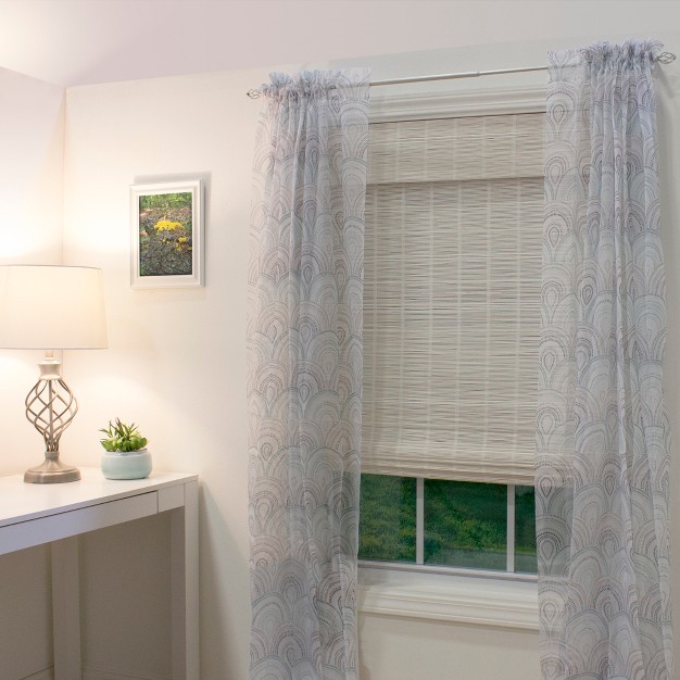 Radiance Bayshore 31 in Cordless White Roman Shade