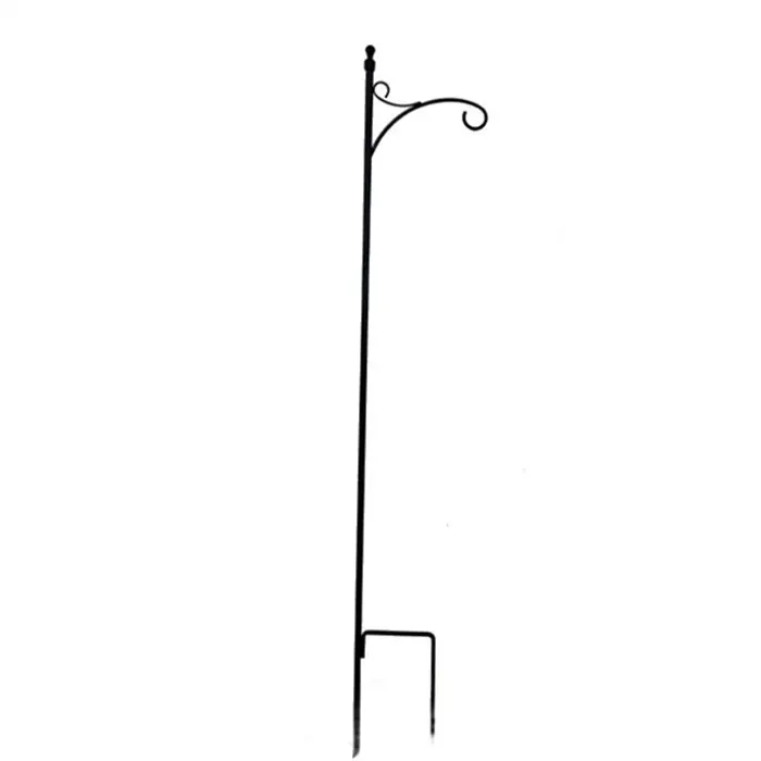 Garden Supply Shepherd Hooks Solar Light Garden Stakes in Black ShepHooks