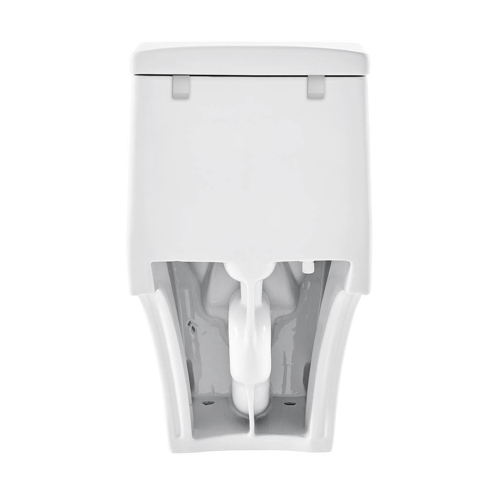 Swiss Madison Hugo 1-Piece 1.11.6 GPF Dual Touchless Flush Elongated Toilet in White Seat Included SM-1T265