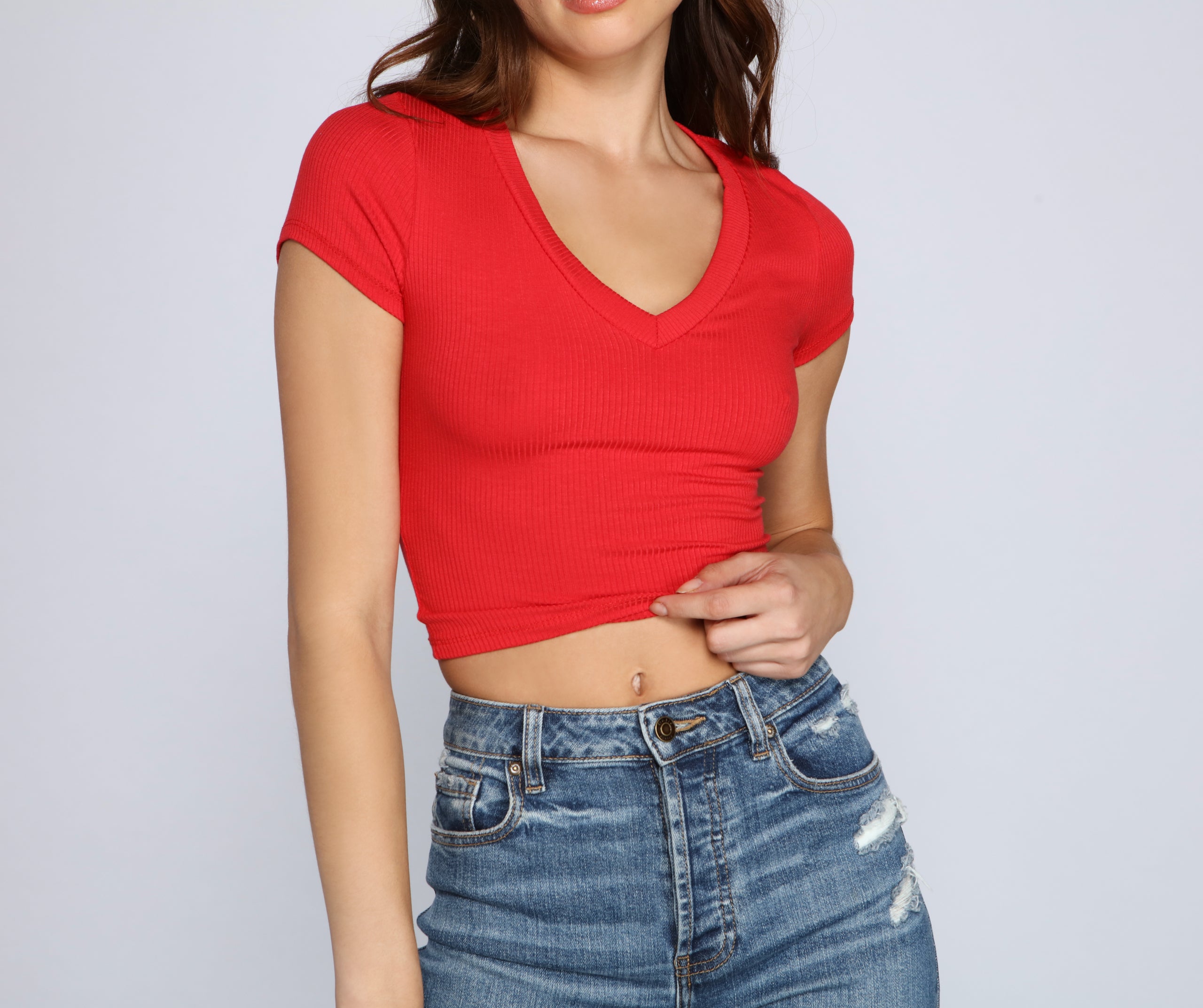 Must-Have Ribbed Knit Crop Top