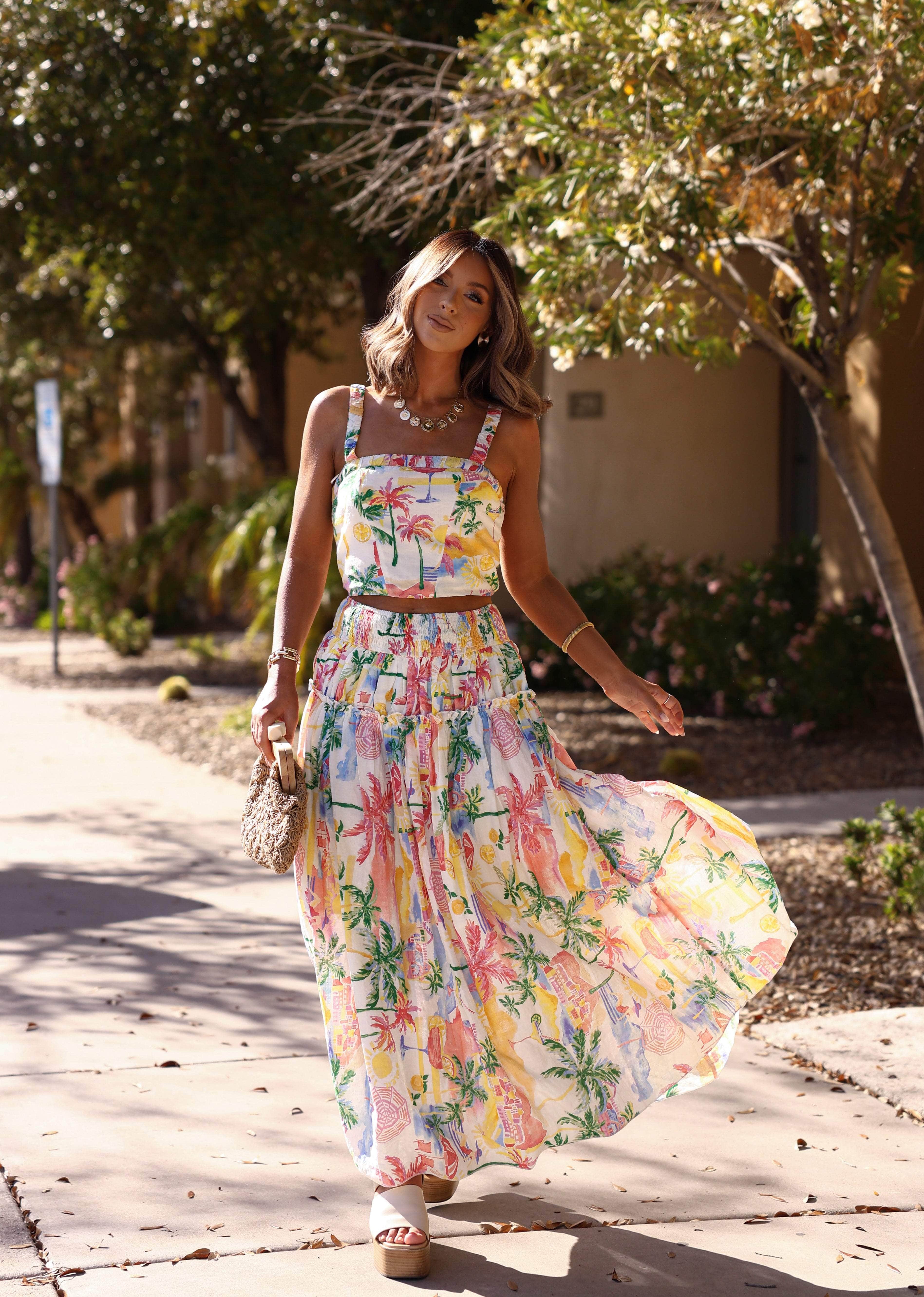 Painted Palms Skirt