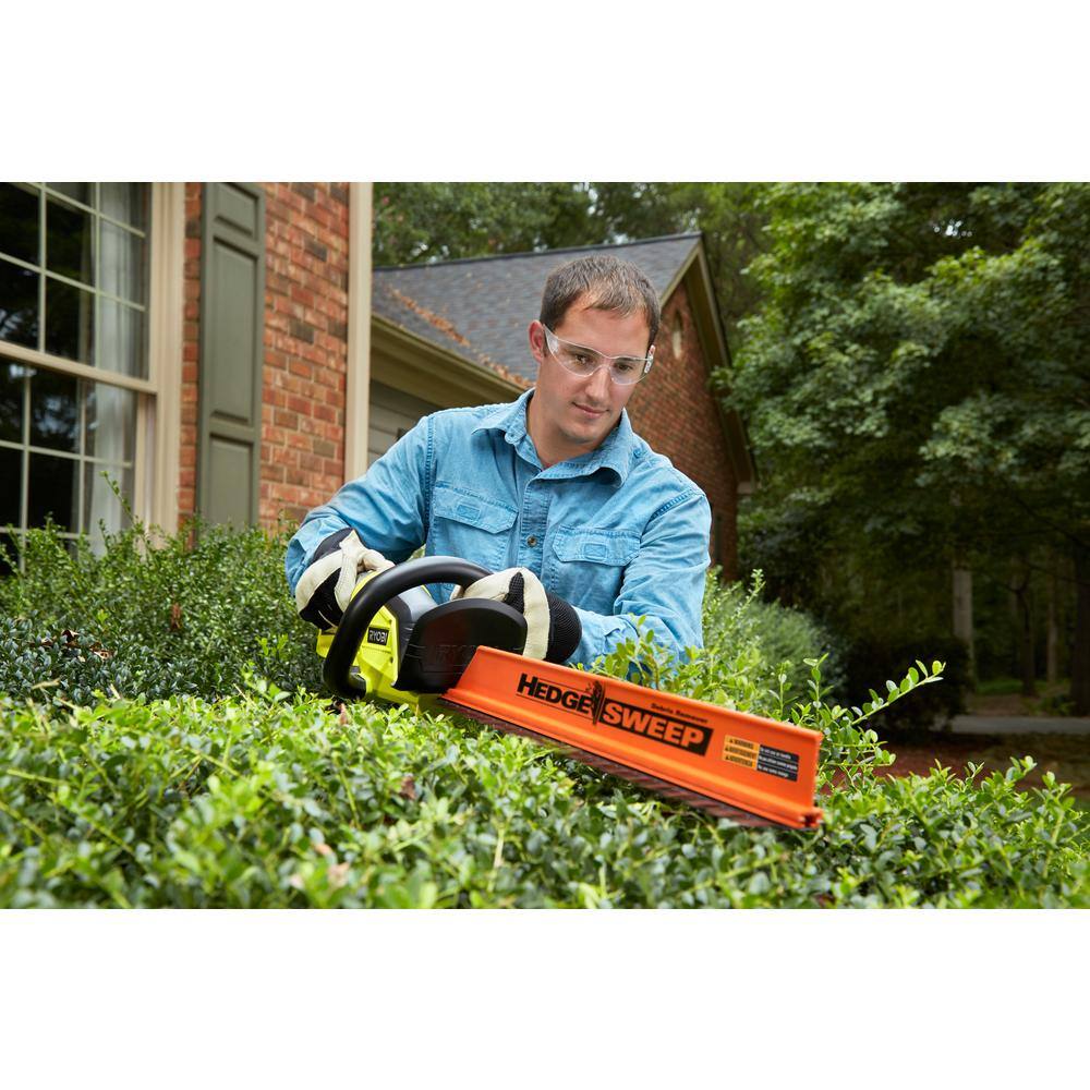 RYOBI P2080-HDG ONE+ 18V 13 in. Cordless Battery String Trimmer/Edger and 22 in. Hedge Trimmer with 4.0 Ah Battery and Charger