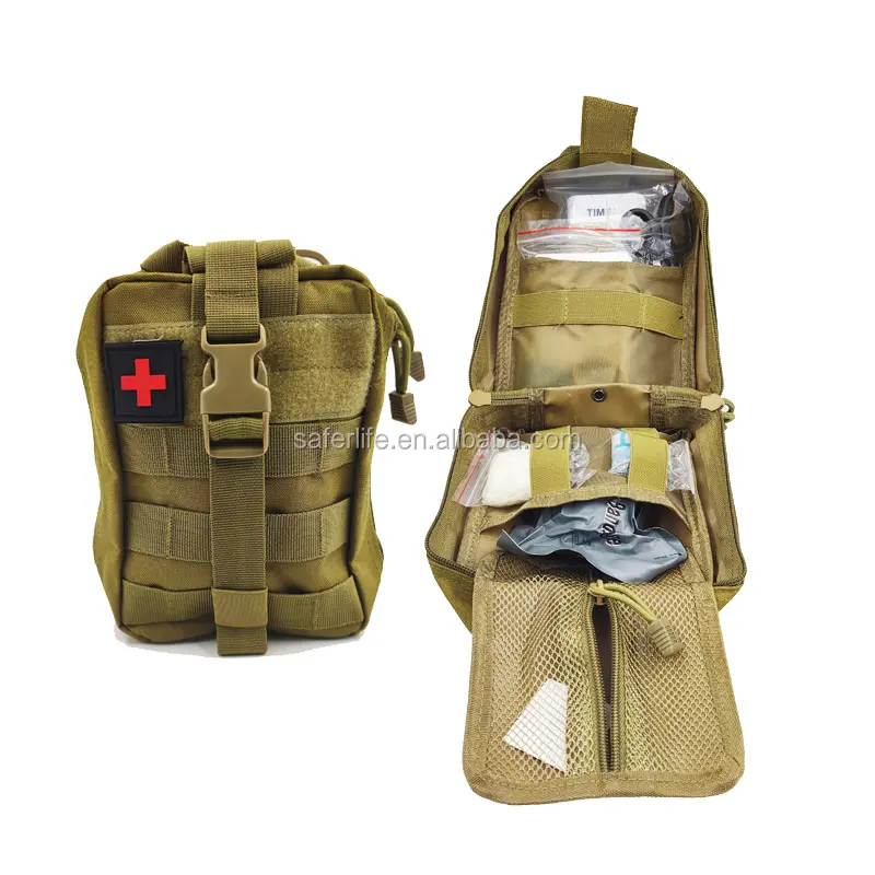 Tactical rip away survival first aid kit outdoor travel equipment camping hiking bag