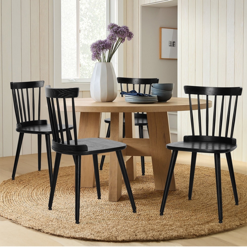 Farmhouse Windsor Dining Chairs with Spindle Back   33.3\