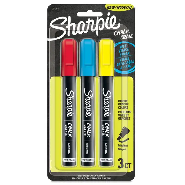 Sharpie 3-Pack Wet Erase Chalk Markers