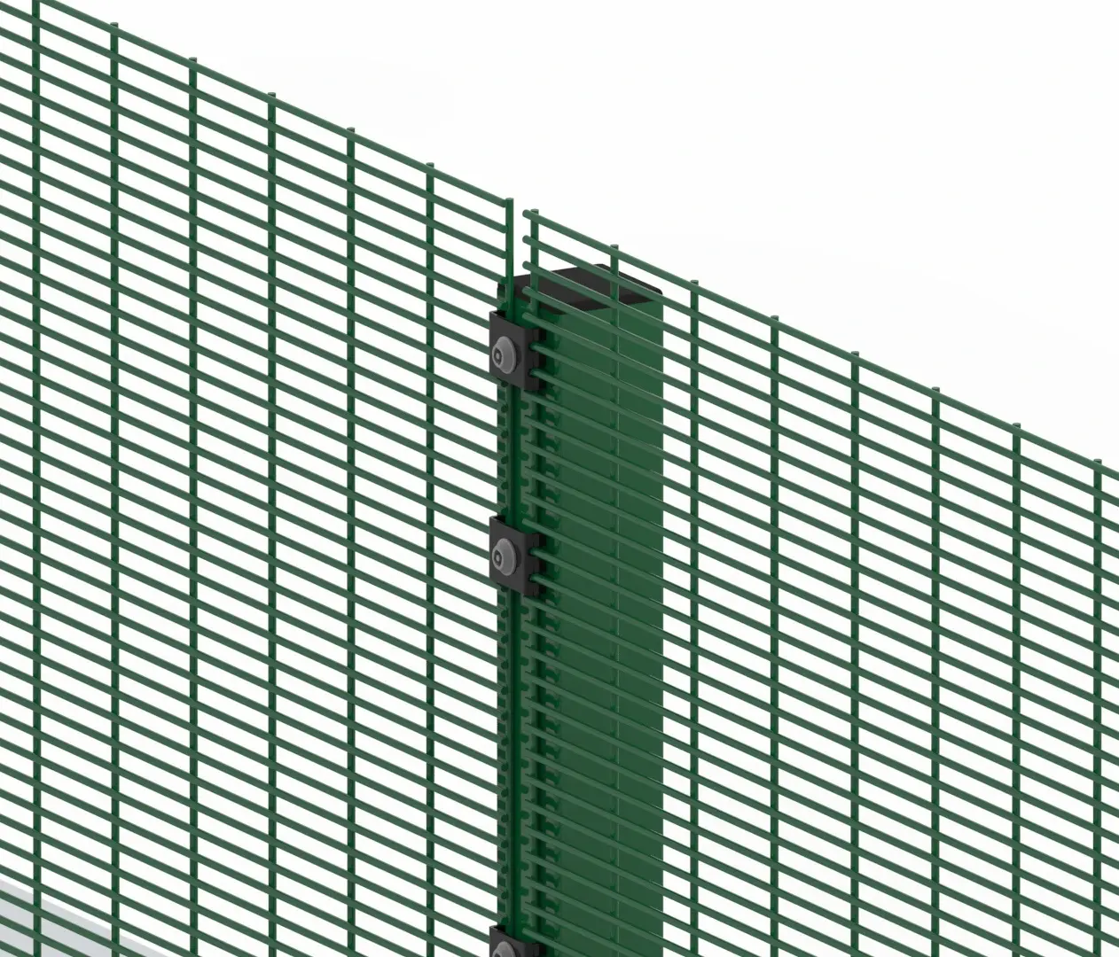 Supply high security clear view fencing 358 v bend mesh fence panels for sale