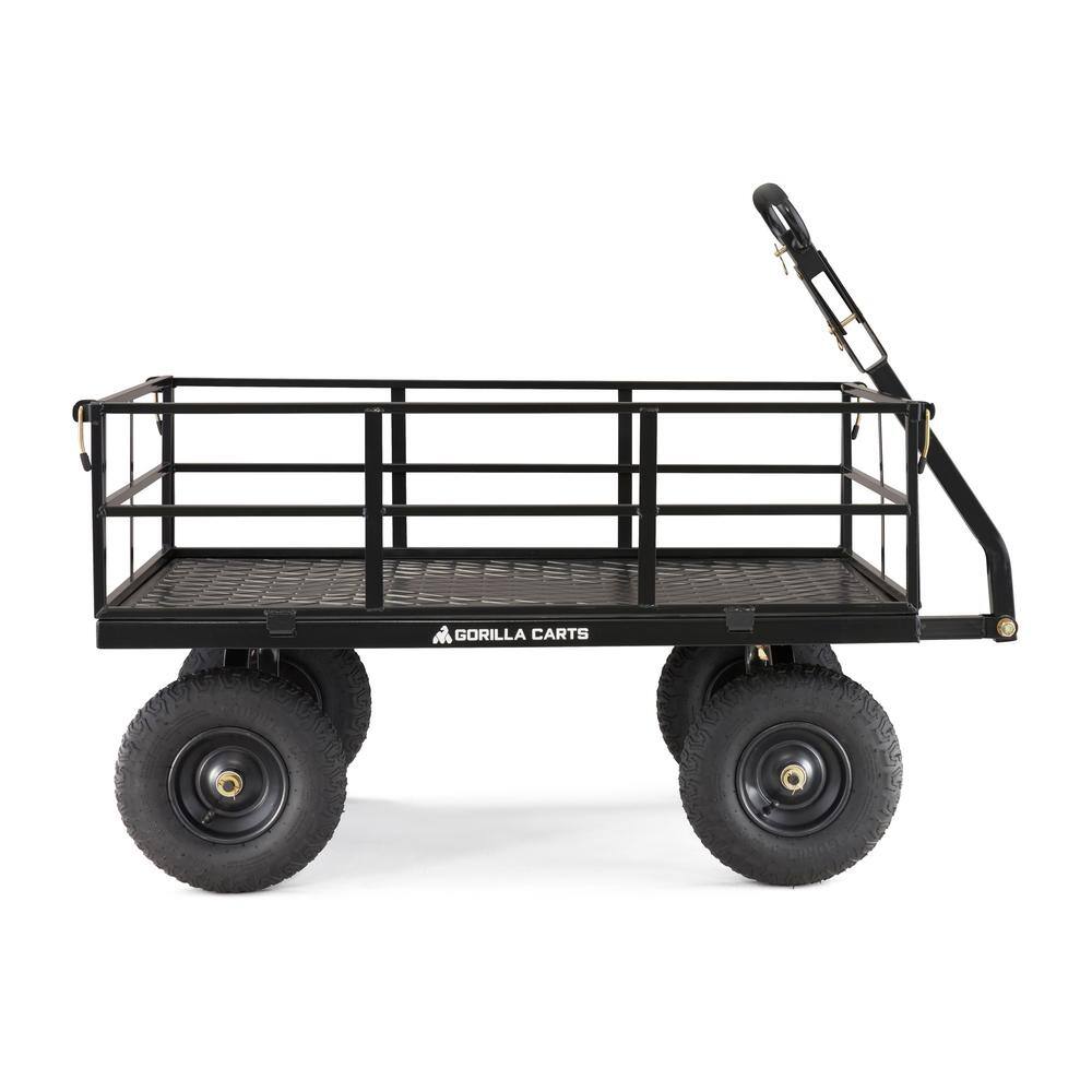 GORILLA CARTS 1200 lb. Heavy-Duty Steel Utility Cart GOR1200-COM