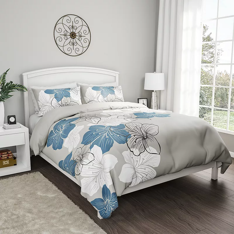 Portsmouth Home Microfiber Floral Comforter Set