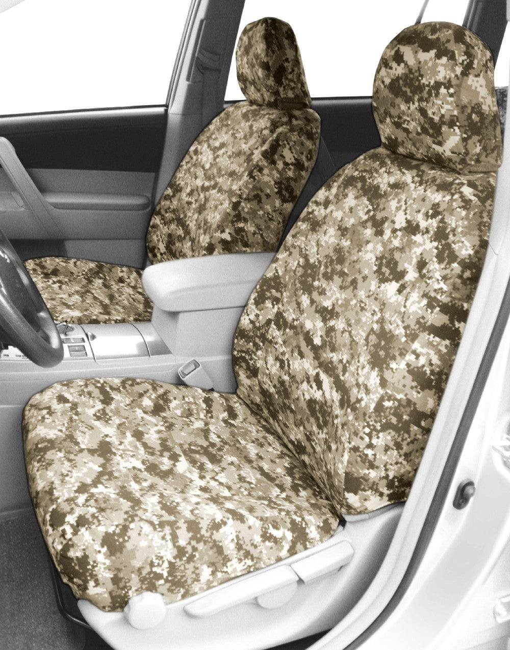 1997-2002 Jeep Wrangler Front Row Buckets Desert Insert and Trim Camouflage Custom Seat Cover