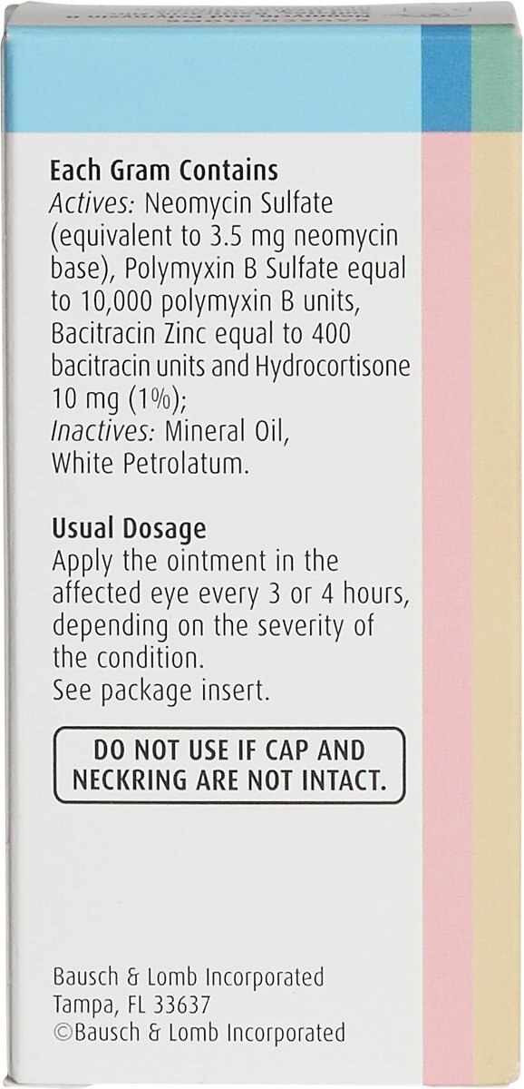 Neo-Poly-Bac with Hydrocortisone (Generic) Ophthalmic Ointment for Dogs and Cats