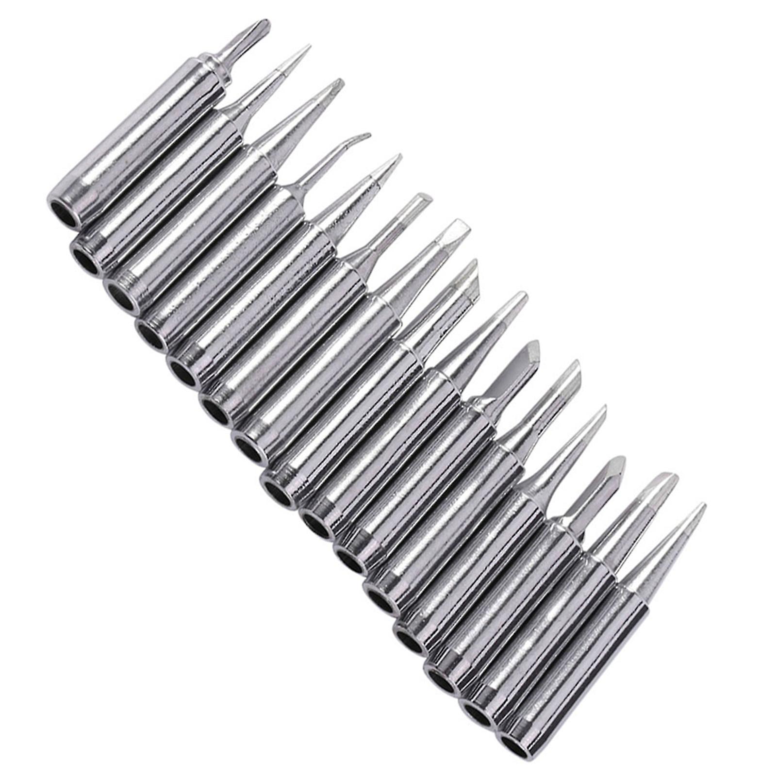 15/pcs Lead Free Solder Tip Set Iron Tips 900m-t For 936， 937， 938， 969 Soldering Station