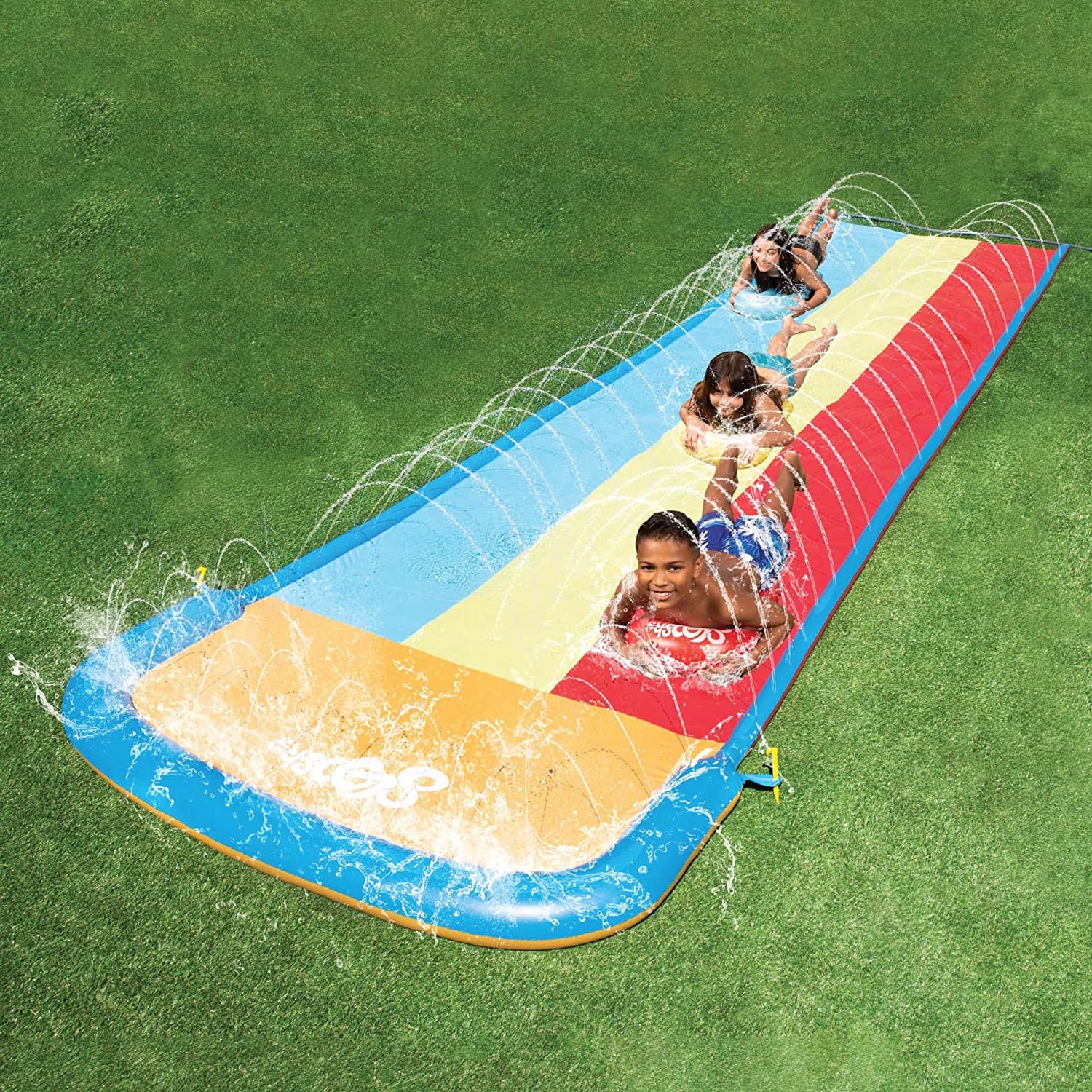 Clearance - 3 Person Deluxe Water Slides with 3 Boogie Boards