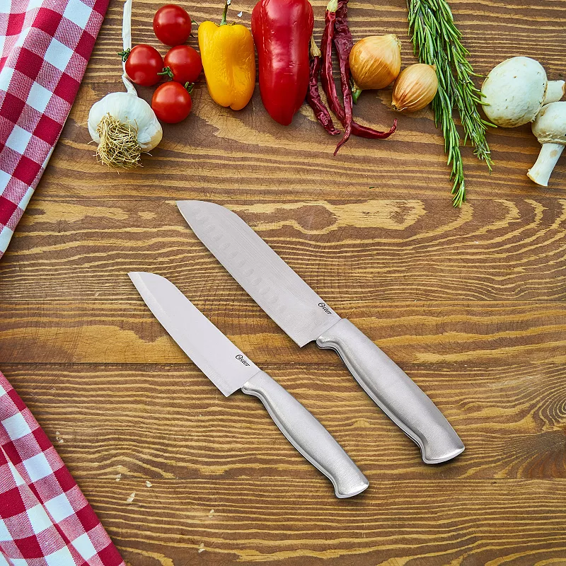 Baldwyn 2 Piece Stainles Steel Santoku Knife Set