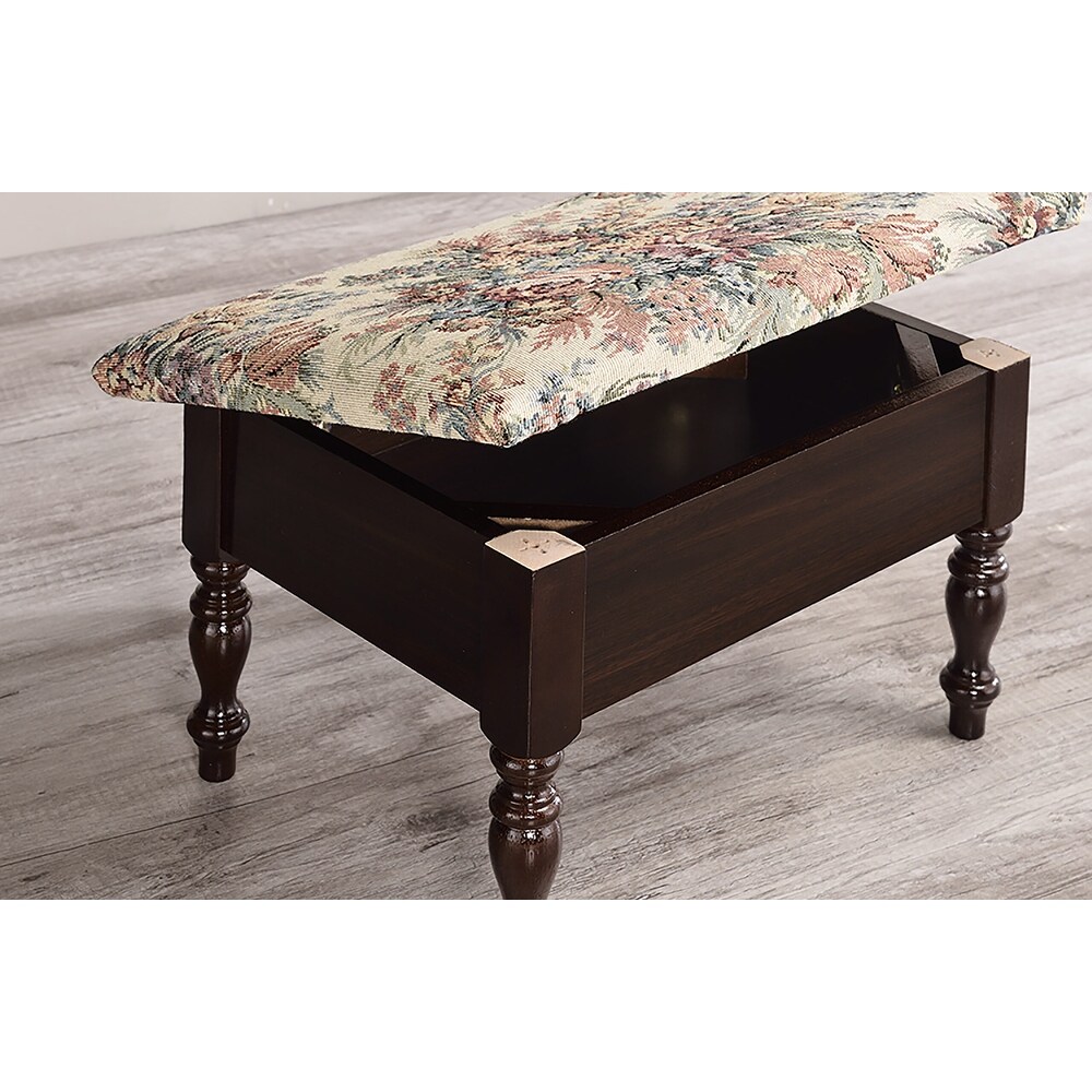 10 In. Foot Stool with Storage