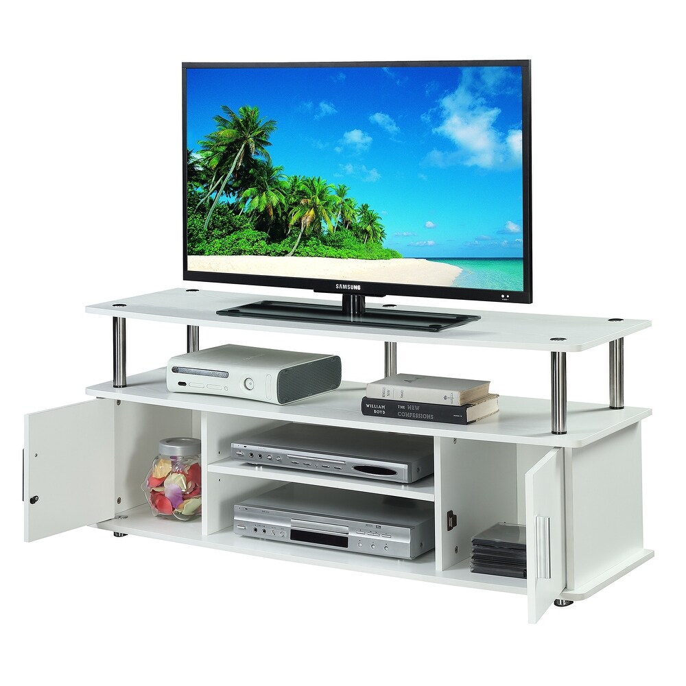 Convenience Concepts Designs2Go Monterey 55 inch TV Stand with Cabinets and Shelves