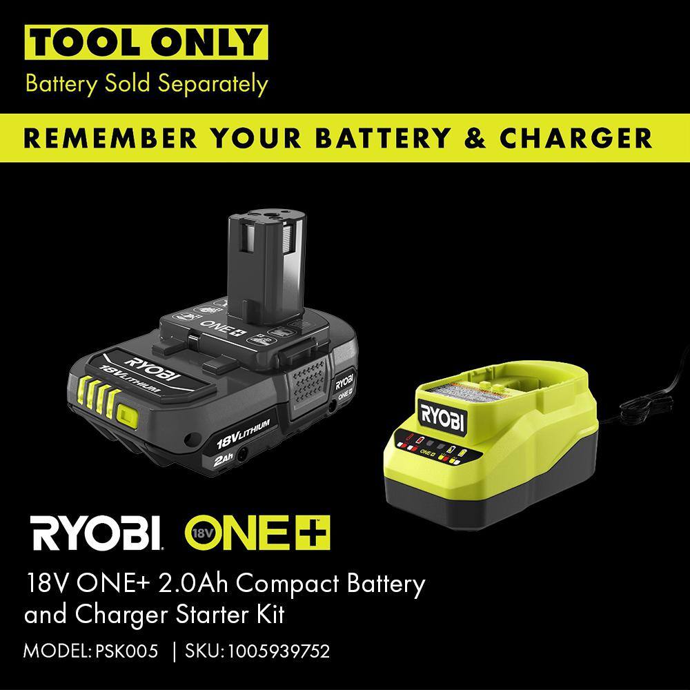 RYOBI P2508BTL-CMB1 ONE+ HP 18V Brushless Whisper Series 8 in. Cordless Battery Pole Saw (Tool Only) with Extra Chain and Bar and Chain Oil