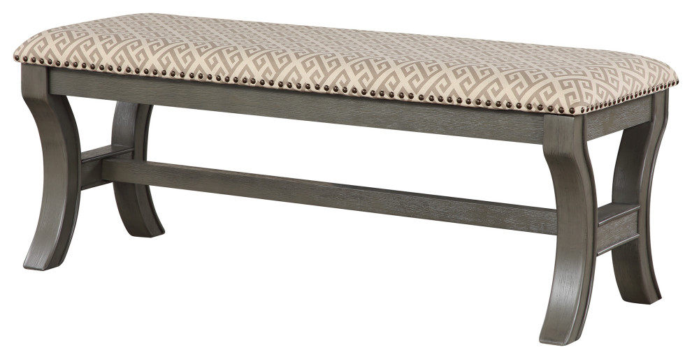 Monaco 48 quotBench   Transitional   Upholstered Benches   by Office Star Products  Houzz