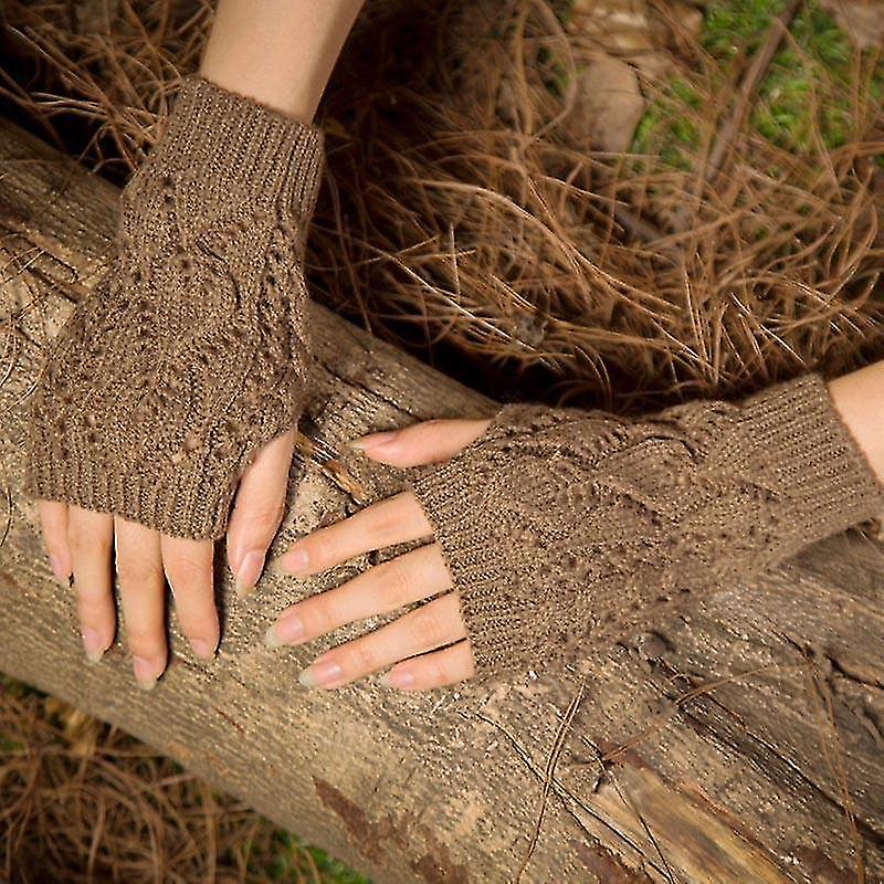 Women Gloves， Warmer Winter Gloves， Fingerless Gloves