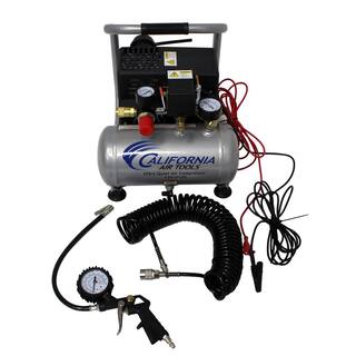 California Air Tools Light and Quiet 1.0 Gal. 12-Volt (Car Battery Operated) Steel Tank Portable Air Compressor 12V1P10S