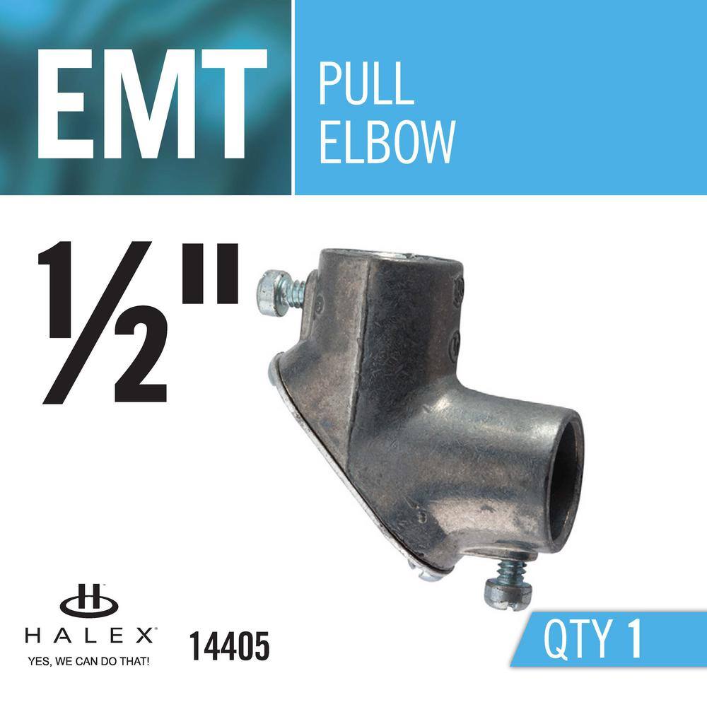 Halex 12 in. Electrical Metallic Tube (EMT) 90 Pull Elbow 14405