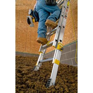 Werner 24 ft. Aluminum D-Rung Equalizer Extension Ladder with 250 lb. Load Capacity Type I Duty Rating D1824-2EQ