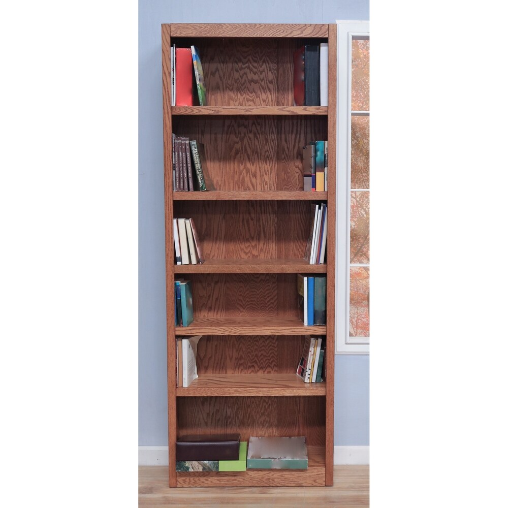 Concepts in Wood MI3084 Single Wide Bookcase  6 Shelves