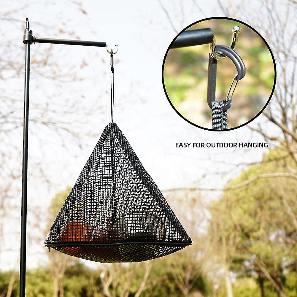 Triangle Mesh Bag Trianfular Hanging Net Storage Bag Dry Basket Outdoor Camping Hanger