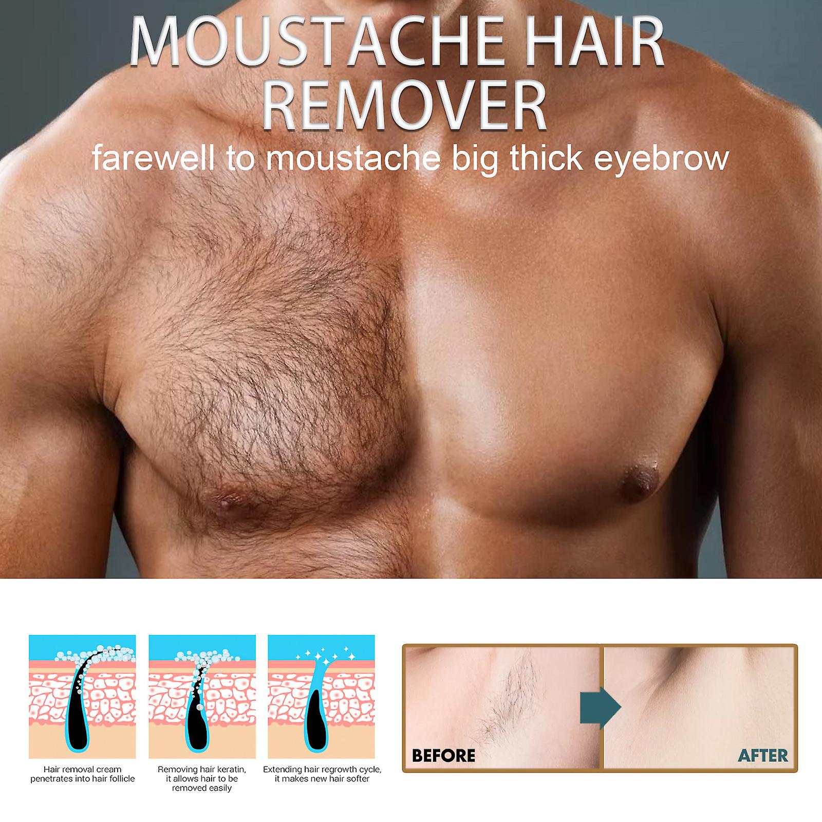 Mens Hair Removal Cream Gentle And Does Not Irritate The Face Beard Armpits Legs And Chest Hair Clean And Does Not Hurt The Skin