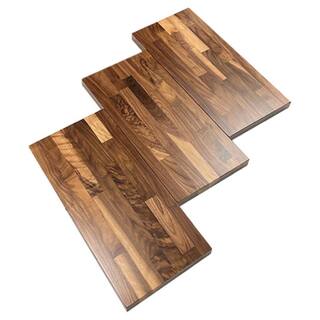 Swaner Hardwood 2 in. x 12 in. x 2 ft. Finished Walnut Butcher Block Board OL2X12X24WABB