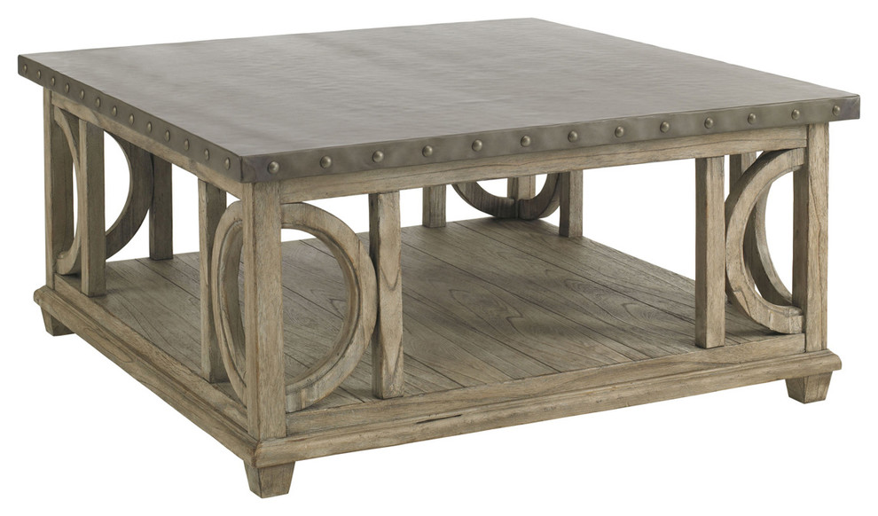 Wyatt Cocktail Table   Farmhouse   Coffee Tables   by Lexington Home Brands  Houzz