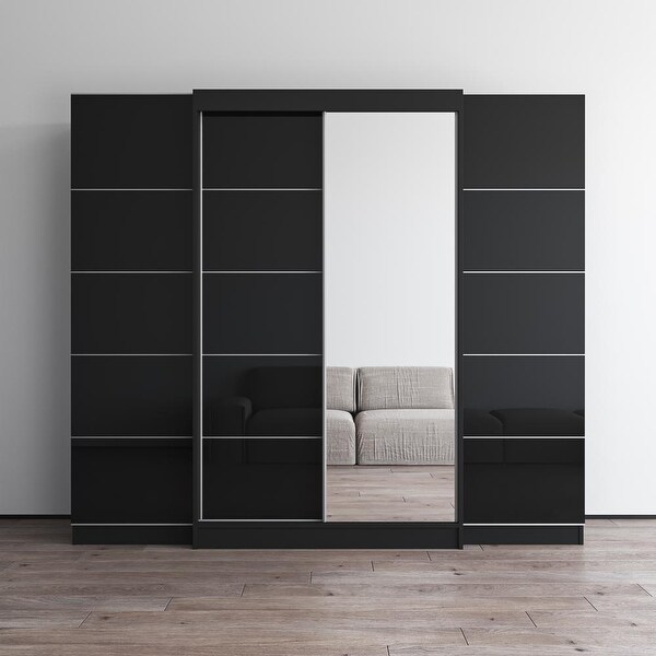 Aria 2D120-EXEX Wardrobe with 1 Mirror - - 37844227