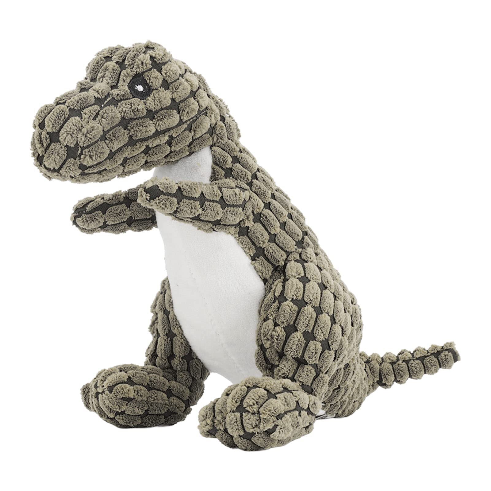 Dog Toys Plush Dog Toy Dog Squeaky Toy， Puppy Chewing Toy Interactive Dinosaur Shape Boredom Relief for Small Medium Pet