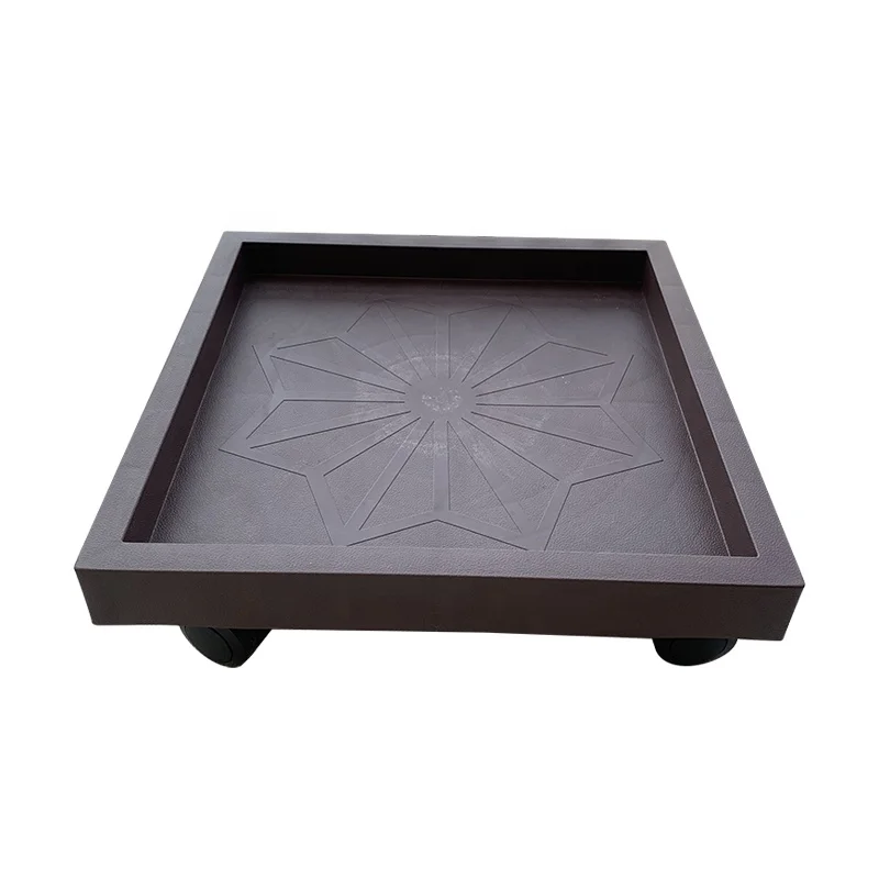 Square tray with wheels  movable and portable manufactured by manufacturer