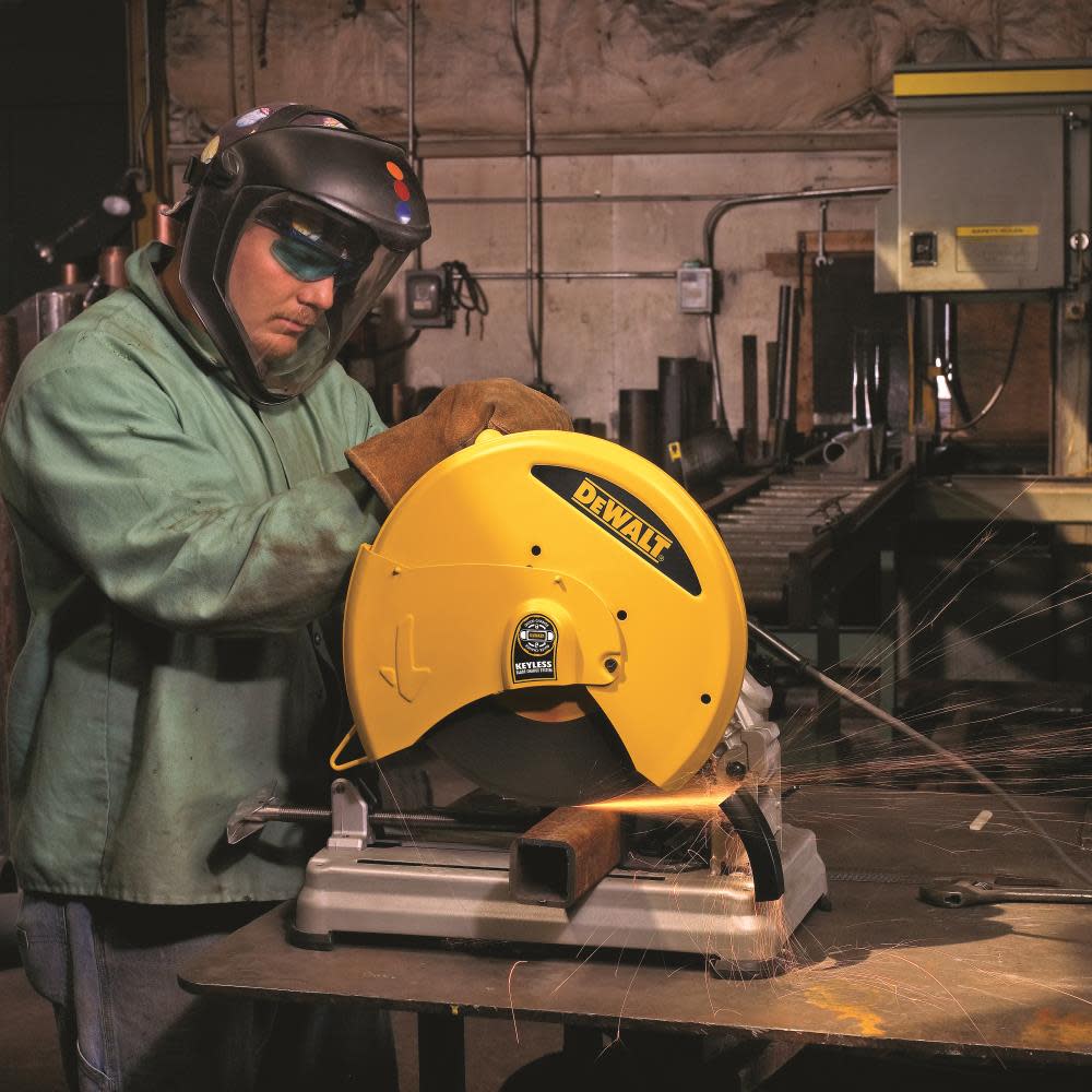 DEWALT HEAVY-DUTY 14 5.5HP CHOP SAW WITH QUICK-CHANGE (D28715) ;