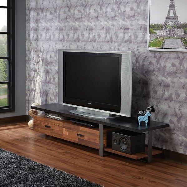 Global Pronex Elling TV Stand in Walnut Black