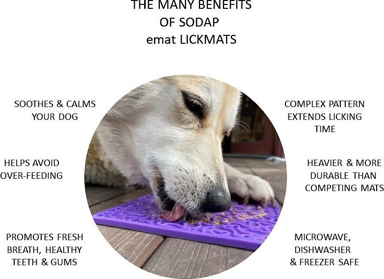 SodaPup Emat Bones Dog Lick Mat