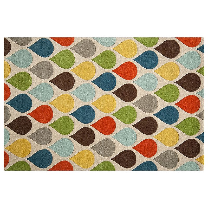 Momeni Delhi Teardrop Geometric Wool Rug