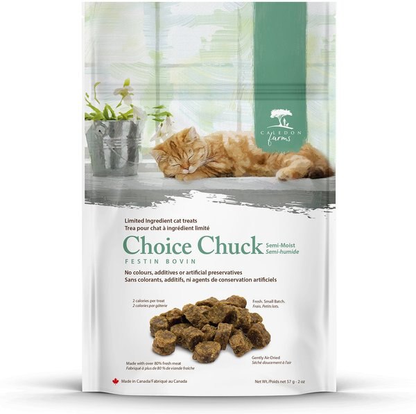 Caledon Farms Choice Chuck Cat Treats， 57-gm bag