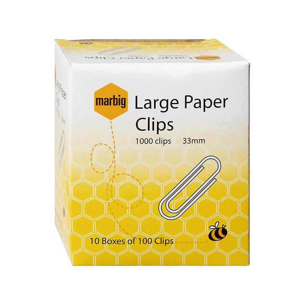 Marbig Large Paper Clips (33mm)