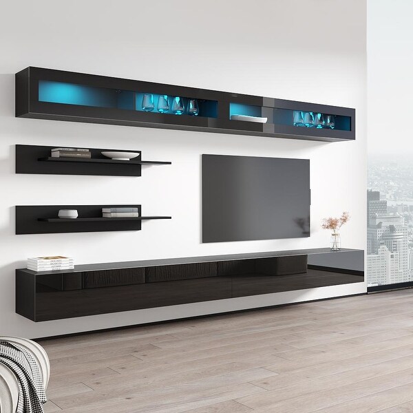 Fly I2 30TV Wall-mounted Floating Modern Entertainment Center