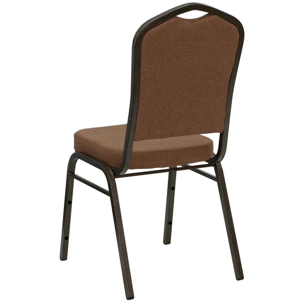 Carnegy Avenue Fabric Stackable Chair in Coffee CGA-FD-3856-CO-HD