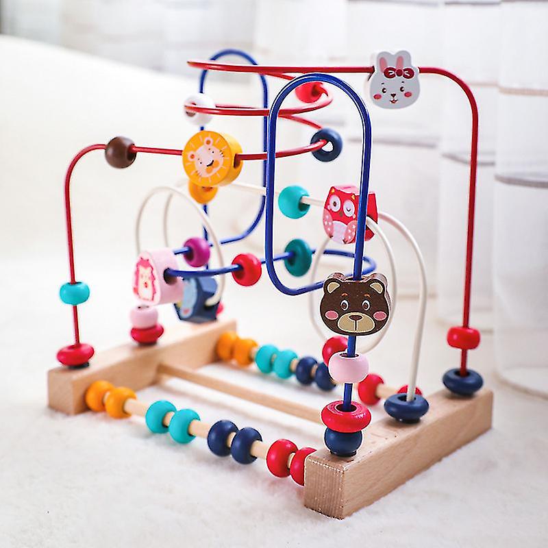 Animal Fruit Around Beads Boys And Girls Y Educat Building Bs Eye Coort Exercise Toys