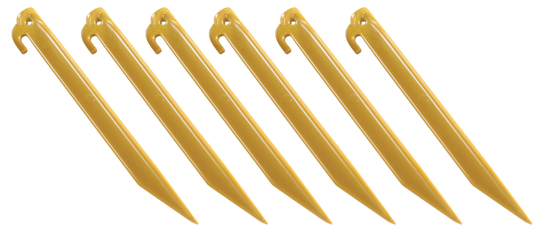 Coleman ABS Plastic 9" Tent Stakes (6-Pack), Yellow