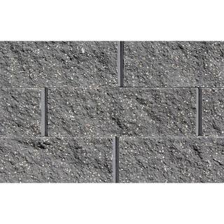 ROCKWOOD RETAINING WALLS Mini 3 in. H x 8 in. W x 9 in D Charcoal Concrete Wall Cap (104 Pieces69 Linear ft. Pallet) 0550104