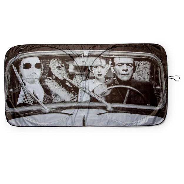 Surreal Entertainment Universal Monsters Sunshade For Car Windshield 64 X 32 Inches